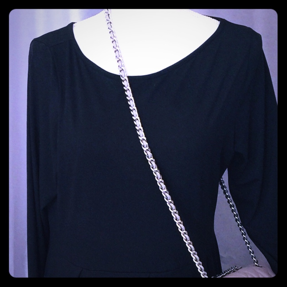 Black dress 24 seven Confort Apparel, long sleeve